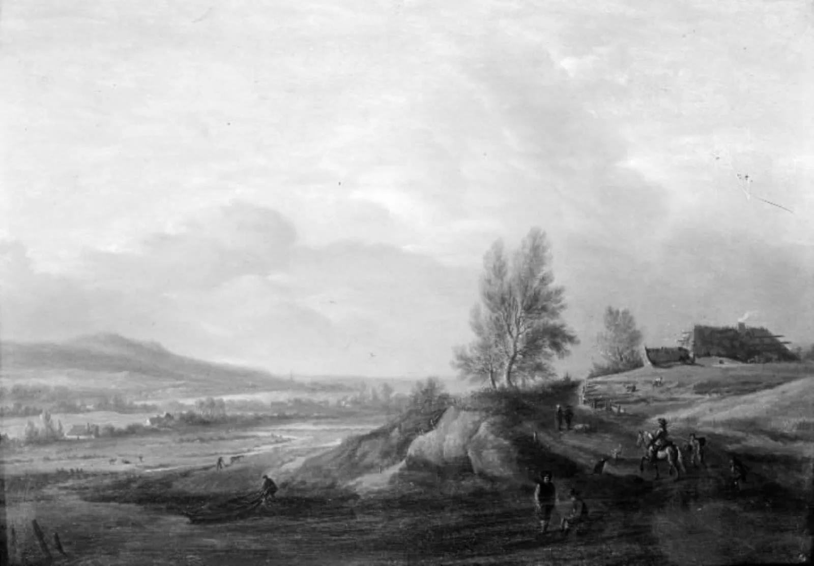 Flodlandskab, by Unknown, 1734