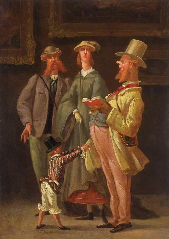 English Tourists at the Louvre