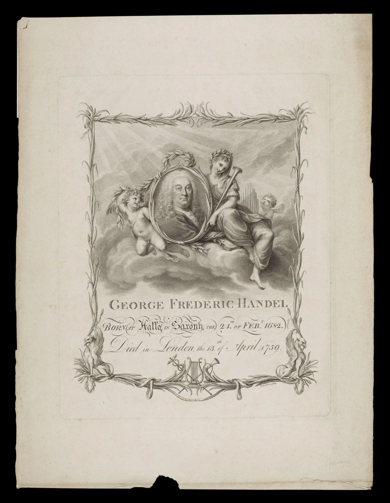 H Beard Print Collection, by Giovanni Battista Cipriani, 1750
