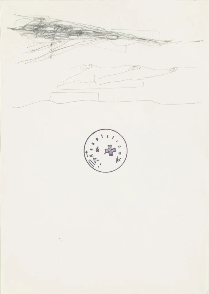 Untitled, by Joseph Beuys, graphite, 1967
