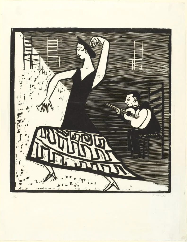 Untitled, by Gerhard Marcks, ink, 1951