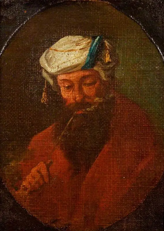 An Arab Smoking a Pipe