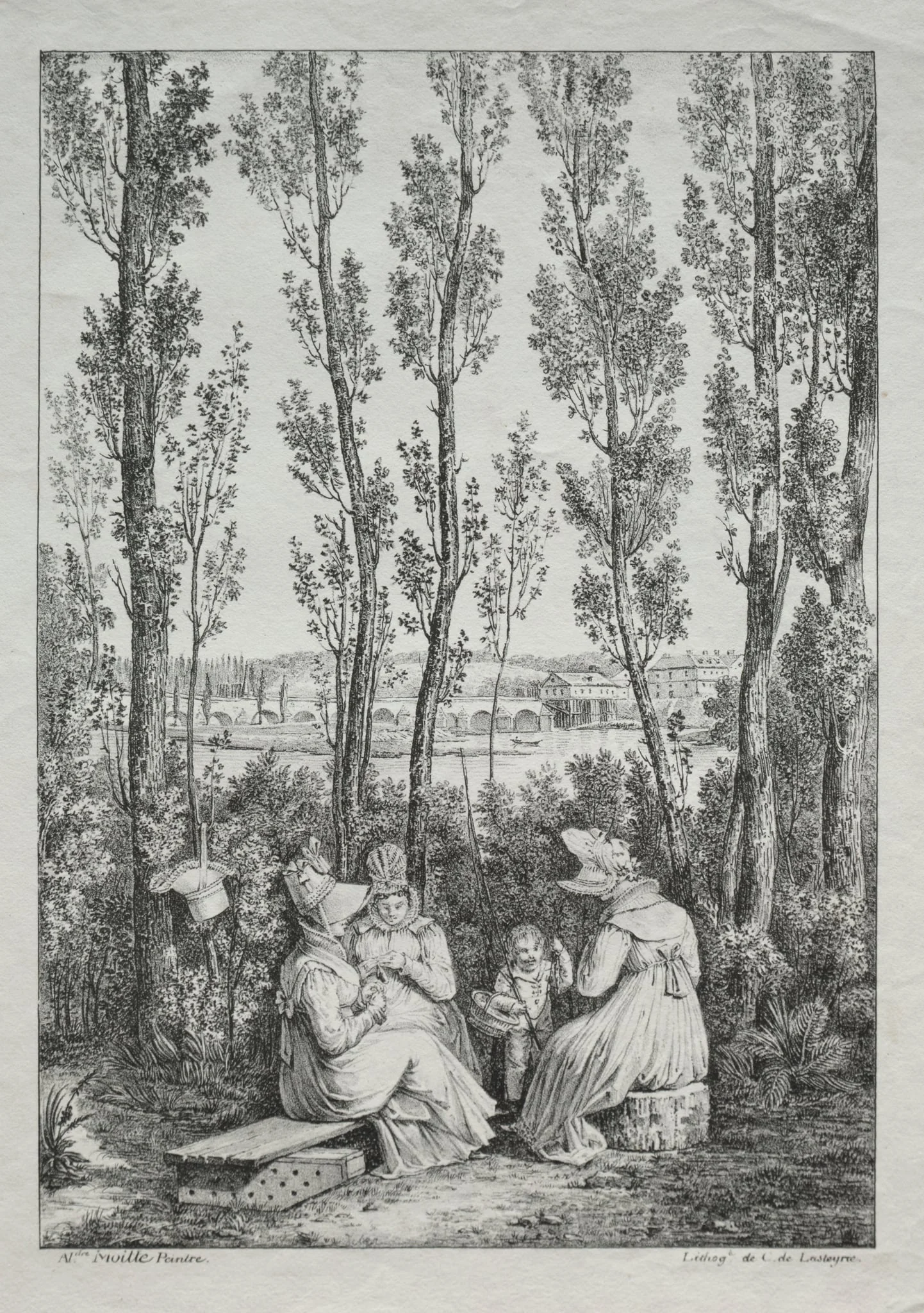The Picnic, by Charles Philibert Lasteyrie du Saillant, 1810