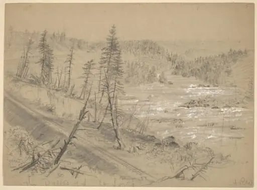 Railroad on the Dalles of the St. Louis