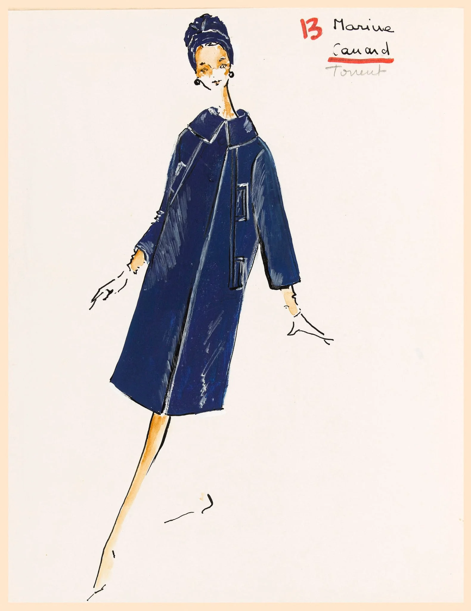 Marine - Canard - Torrent, by Carven, 1967