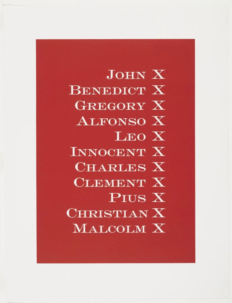 Untitled, by Kay Rosen, ink, 1990