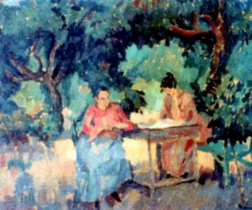 În grădină