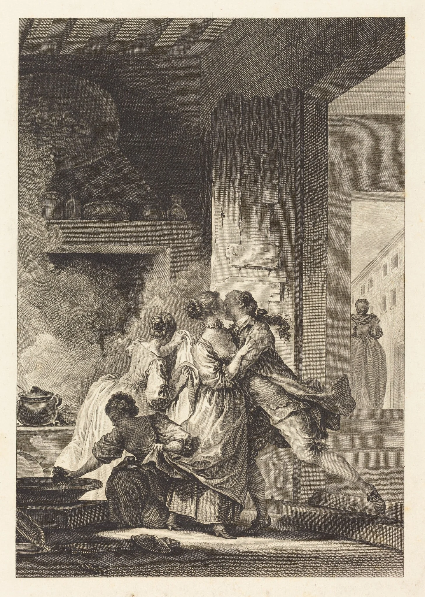 On ne s'avise jamais de tout, by Charles Emmanuel Patas, ink, 1773