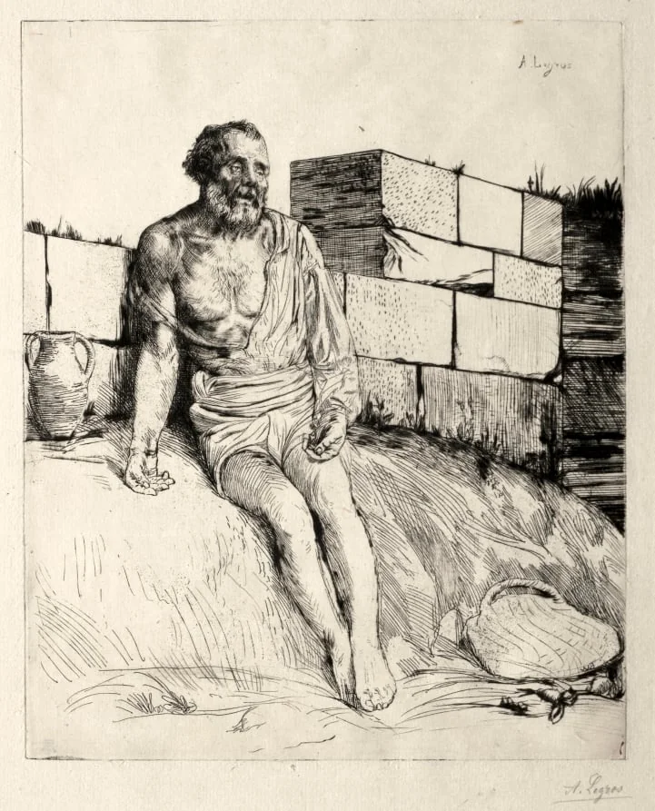 Job (First Plate), by Alphonse Legros, 1884