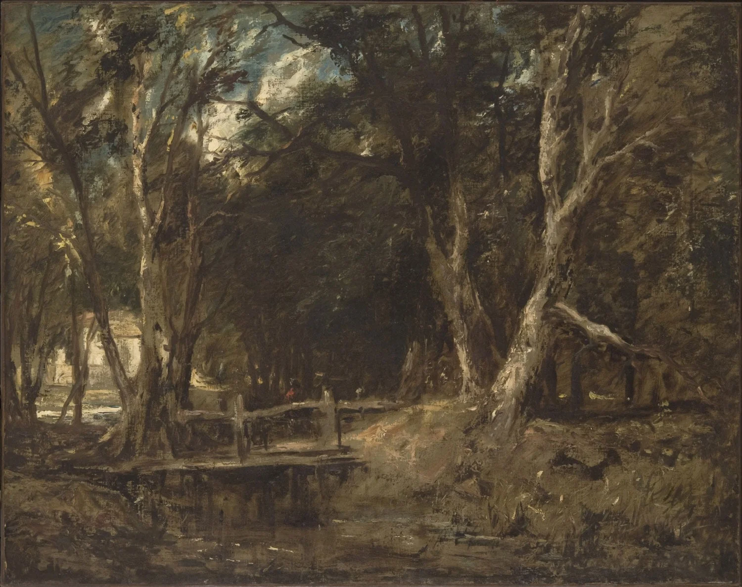 Dell at Helmingham Park (Philadelphia), by John Constable, oil, 1816