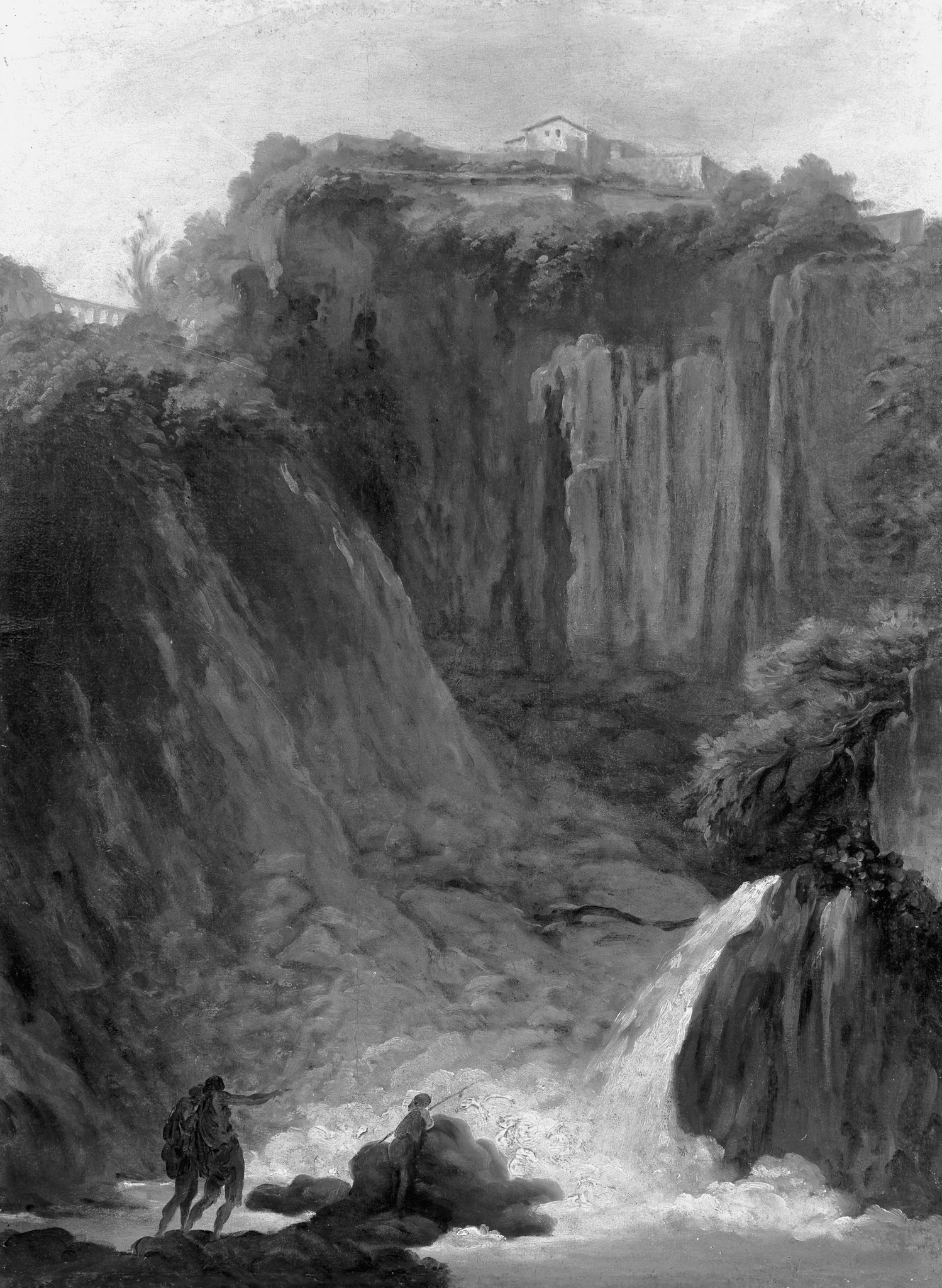 The Terni Waterfalls, by Unknown, paint, 1797