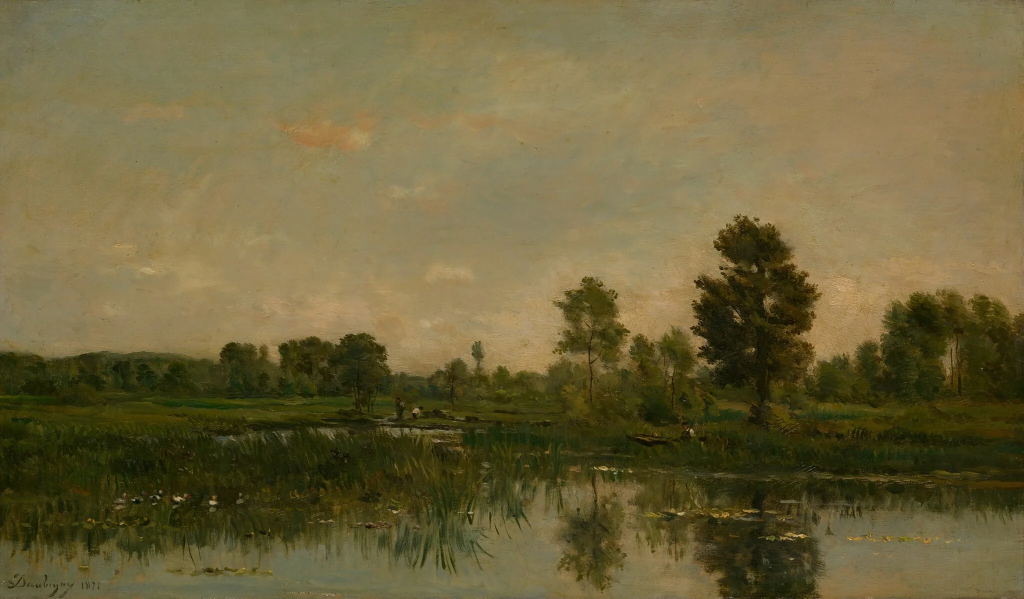 The Marsh, by Charles François Daubigny, oil, 1871