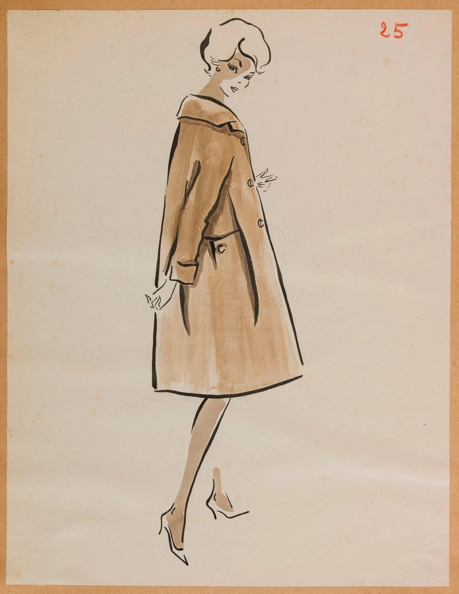 Pardessus moka, by Carven, 1957