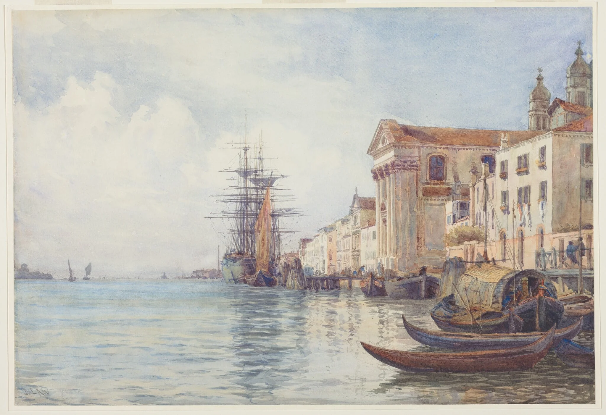 The Giudecca Canal with Shipping near the Chiesa dei Gesuati