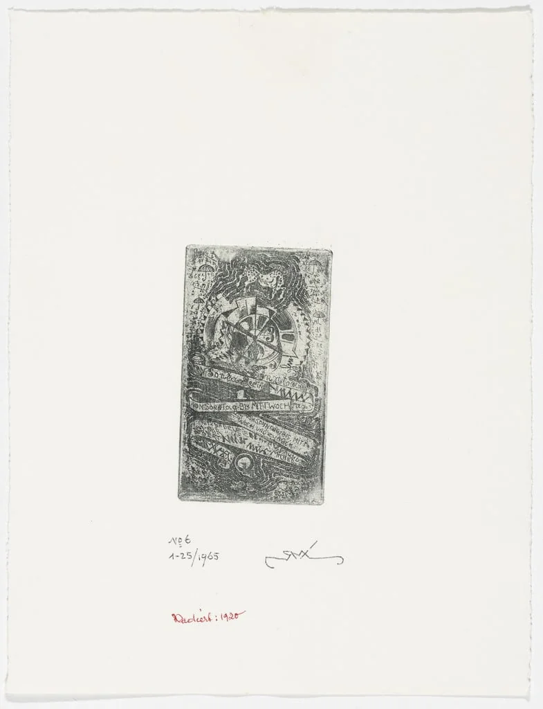 Untitled, by Robert Michel, ink, 1920