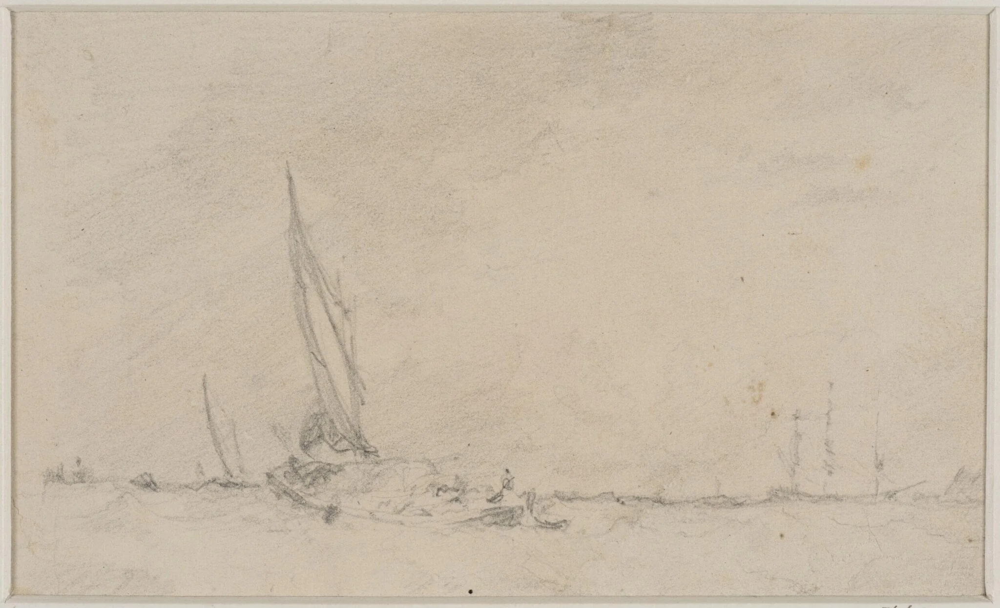River Scene with bridge