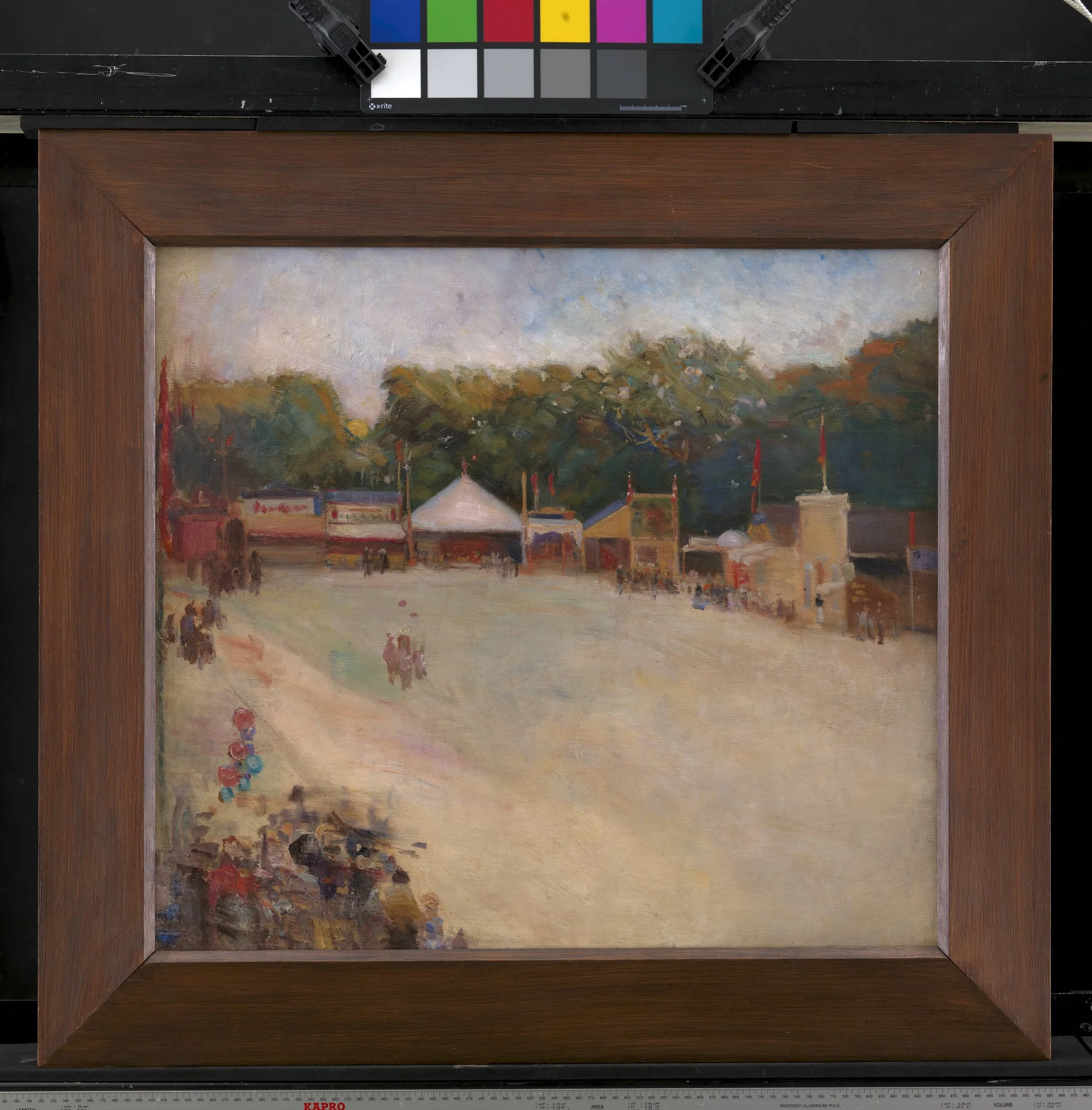 A Summer's Evening at the Fun Fair in the Deer park, North of Copenhagen, by Unknown, 1850