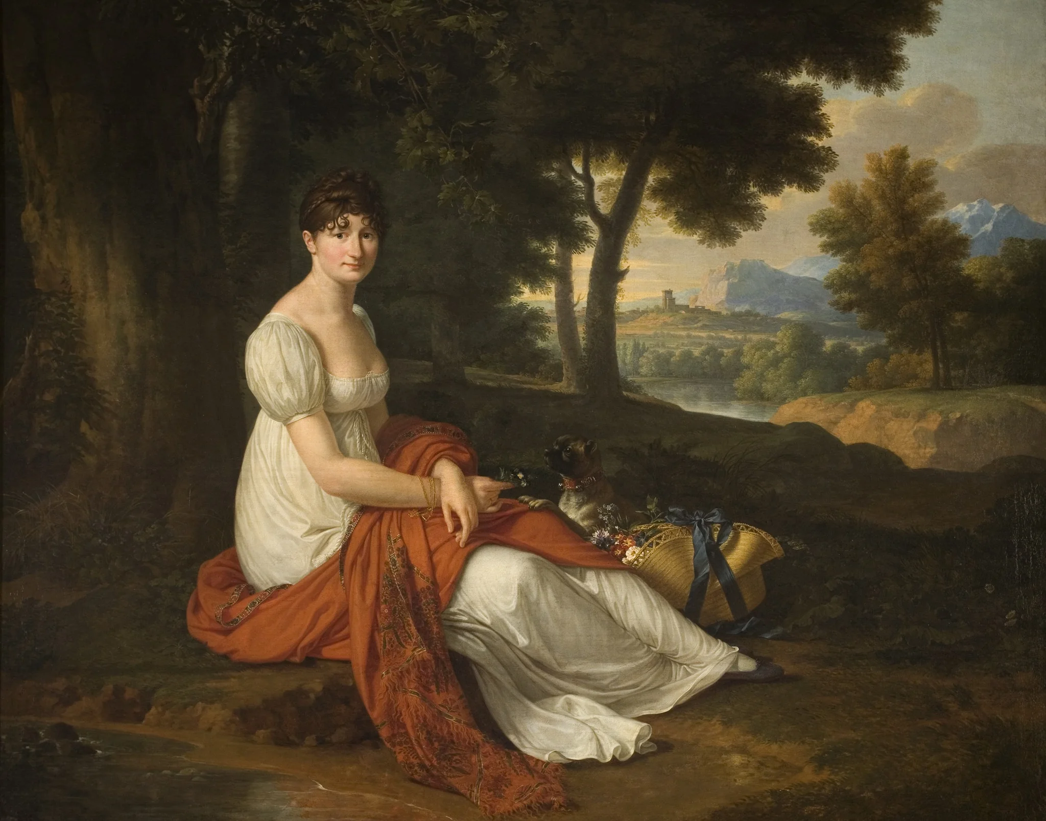 Portrait of Elżbieta Skotnicka née Laskiewicz (1781–1849), Wife of Michał Skotnicki, by François-Xavier Fabre, oil, 1807