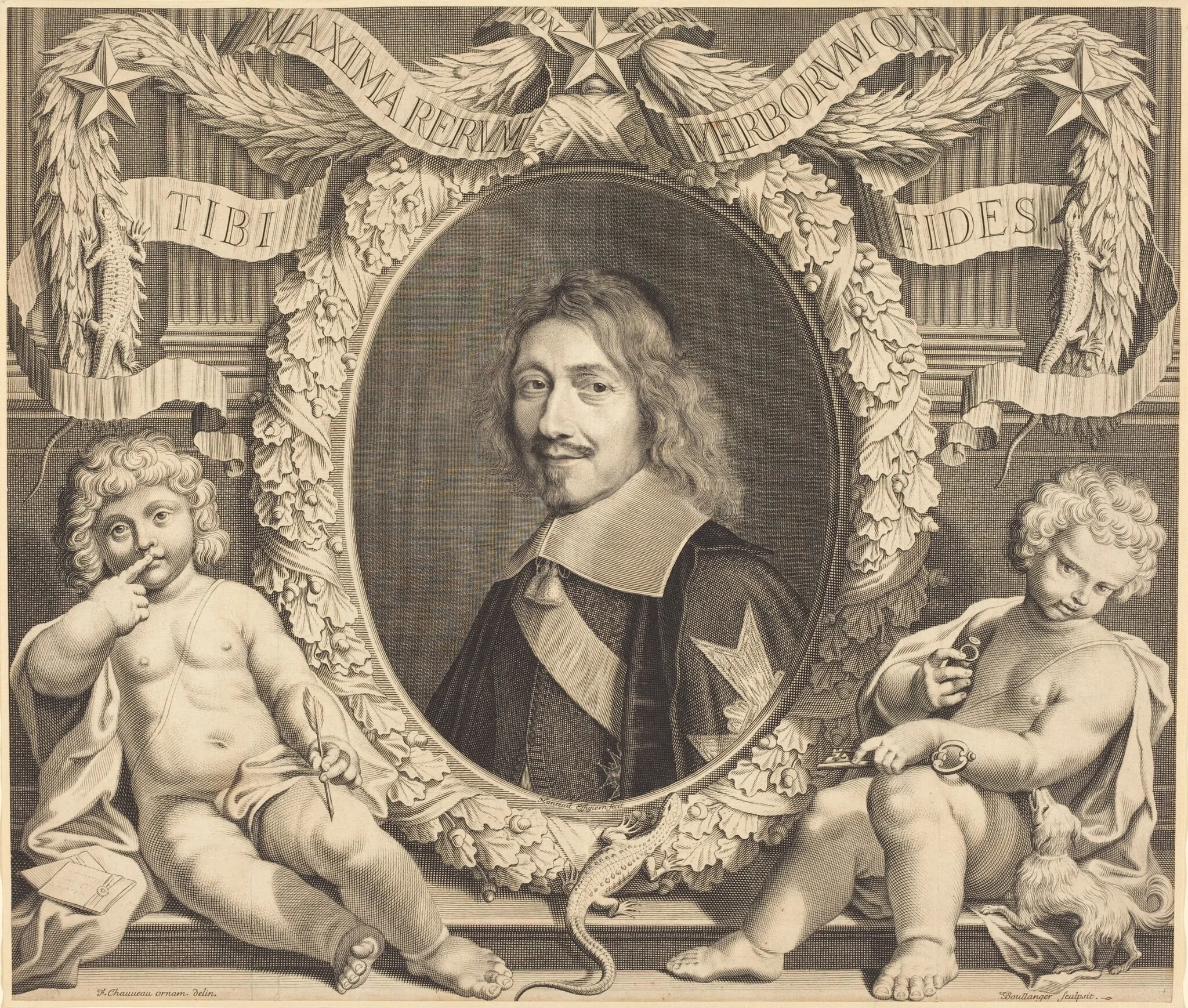 Chancellor Michel Le Tellier, by Robert Nanteuil, ink, 1662