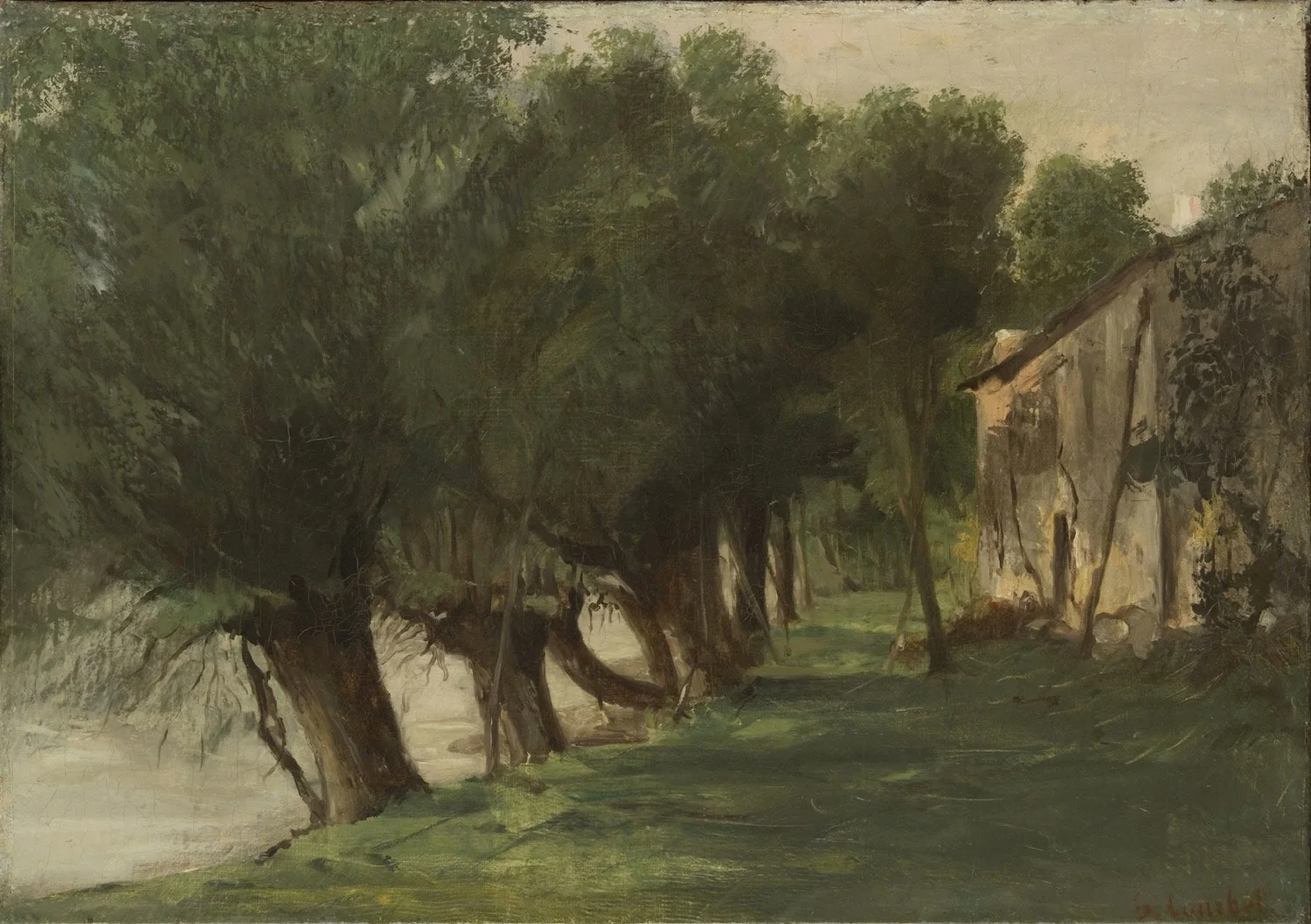 La Charente, Port-Berteau, by Gustave Courbet, oil, 1862