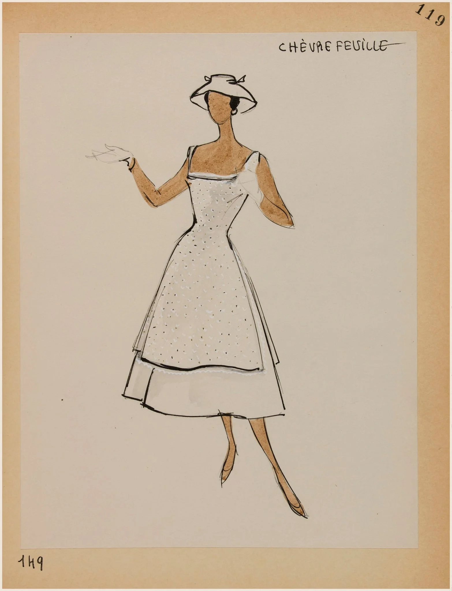 Chèvrefeuille, by Carven, 1956