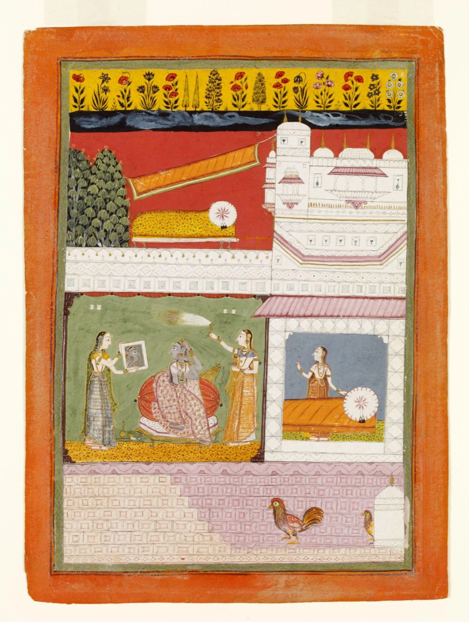 Vilaval Ragini, by Unknown, paint, 1680