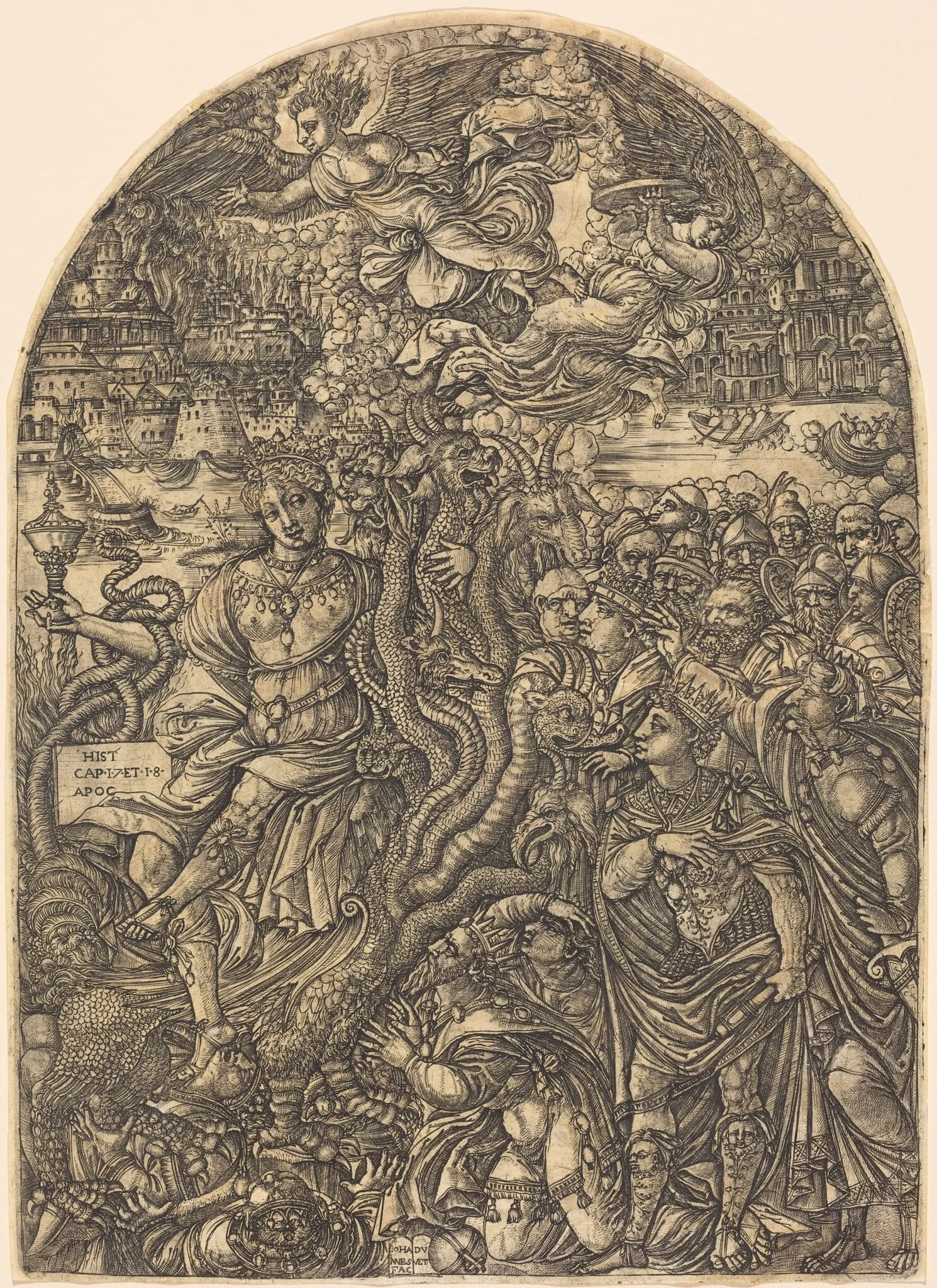 The Babylon Harlot, by Jean Duvet, ink, 1551
