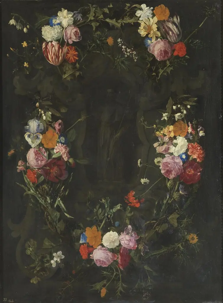 Saint Francis Xavier in a Garland