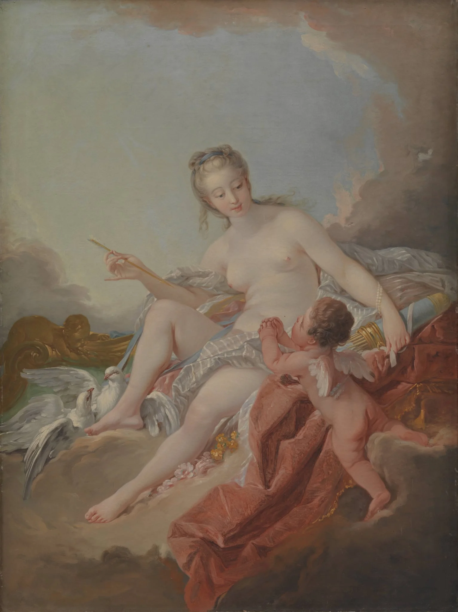 Venus og Amor, by Unknown, 1754