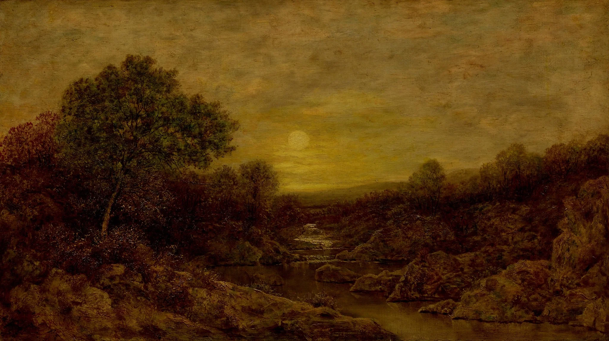 Golden Glow, by Ralph Albert Blakelock, oil, 1893