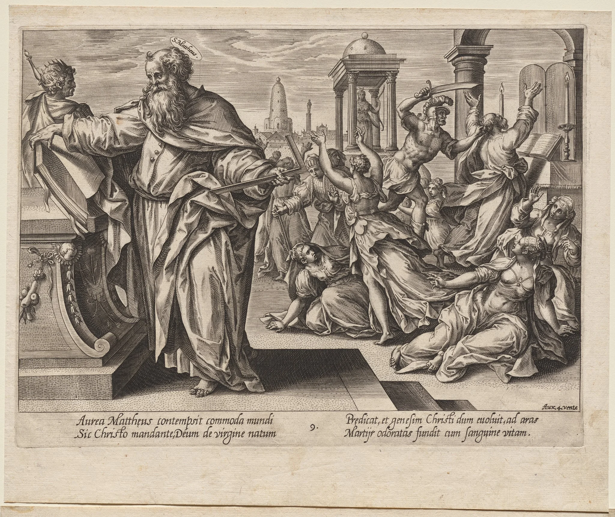 St. Matthew, by Hendrik Goltzius, 1578