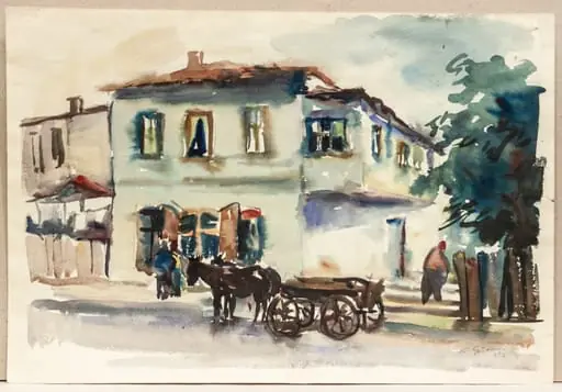 Casă veche cu trepte