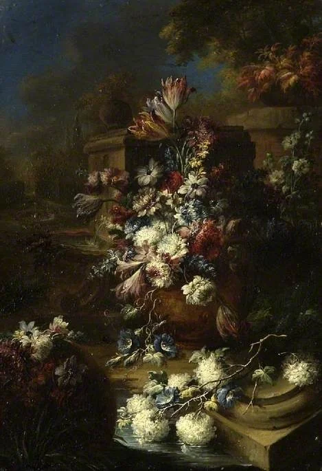 Flowers in a landscape
