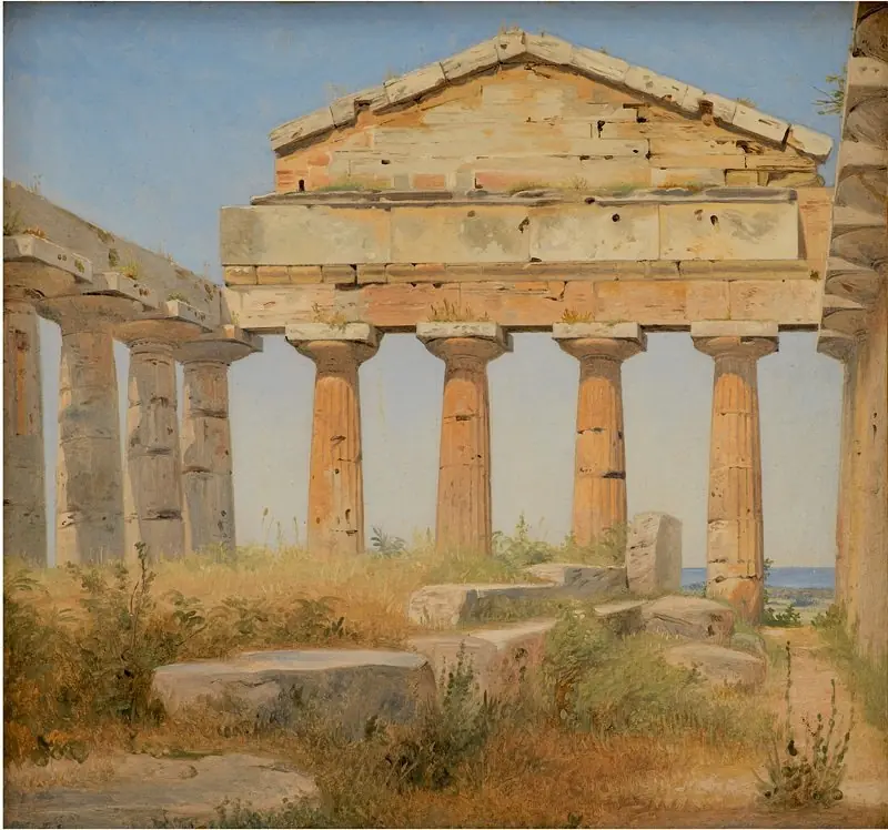 The Temple of Athena in Paestum