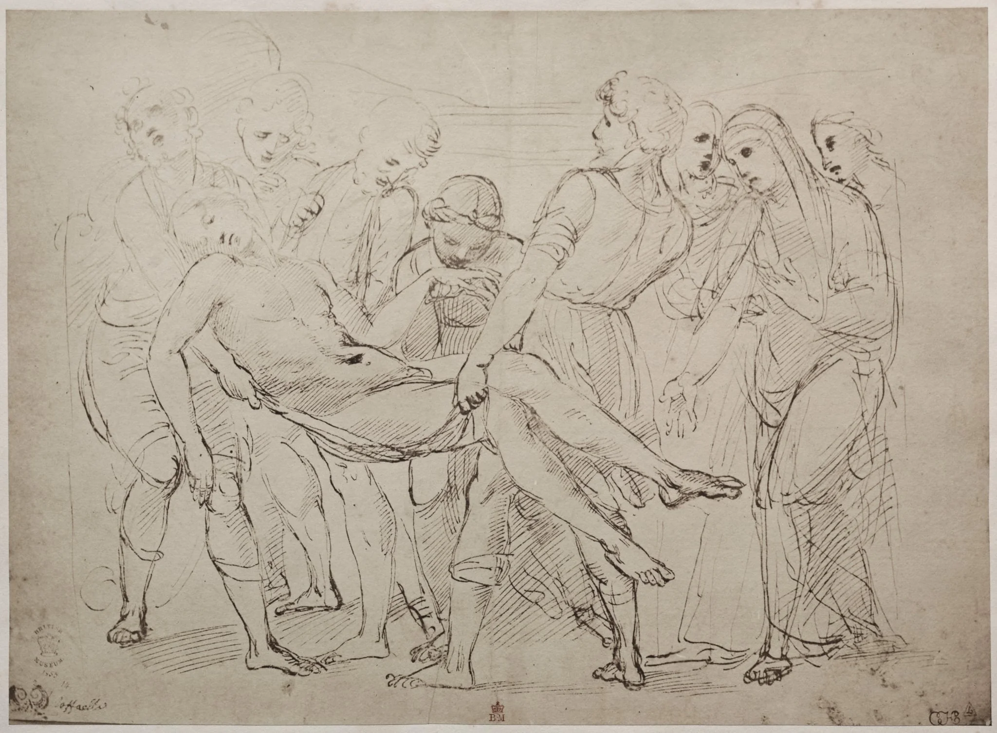 Drawing by Raphael Sanzio in the British Museum, by Roger Fenton, 1856