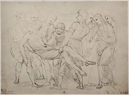 Drawing by Raphael Sanzio in the British Museum