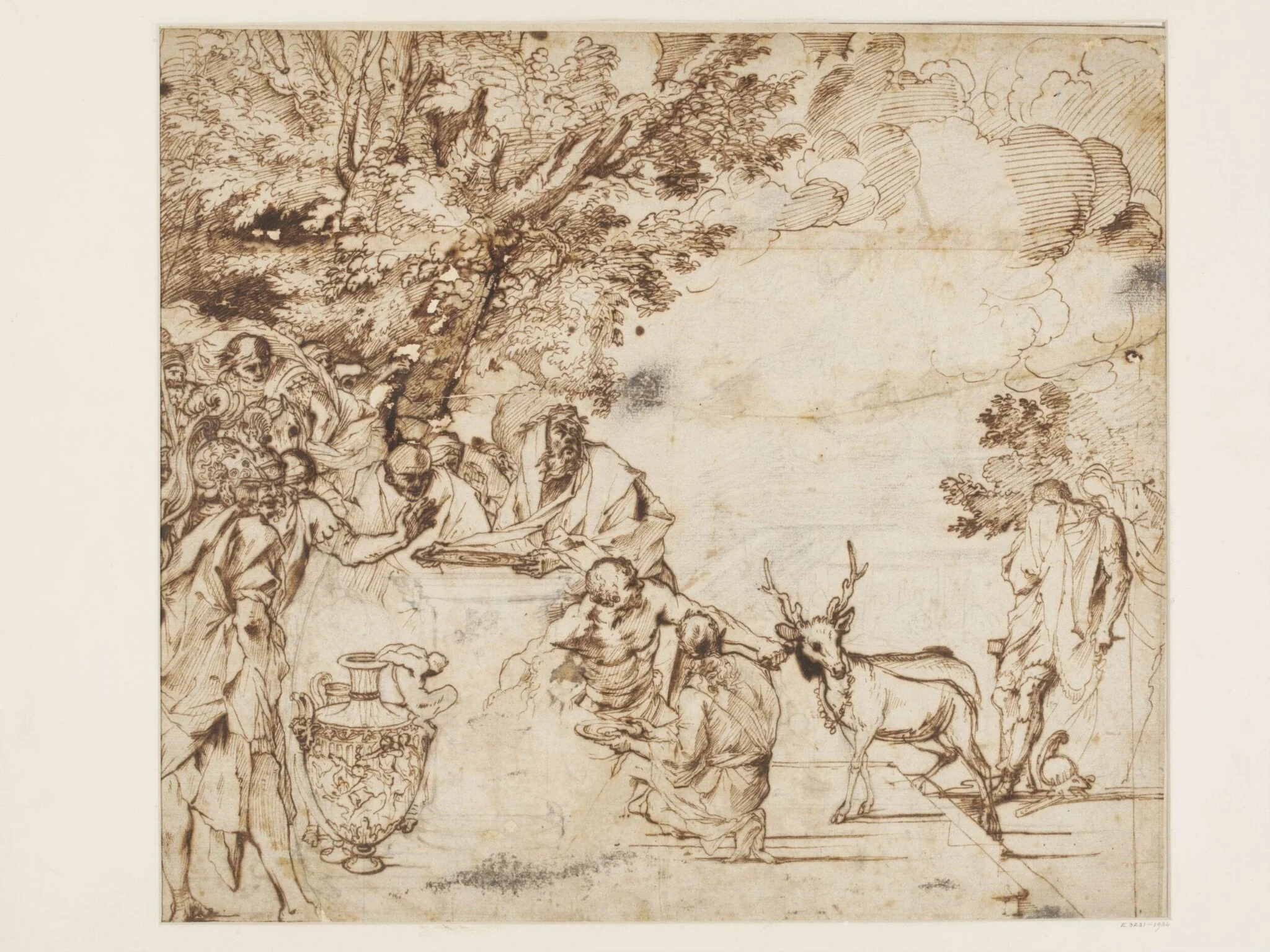 The Sacrifice of Iphigenia, by Pietro Testa, 1642