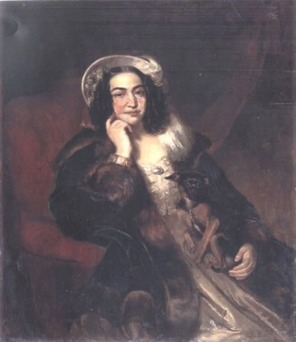 Portret de femeie cu cățel, by Albert Decker, unspecified, 1839