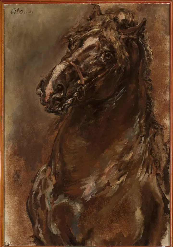 Study of horse’s head for “The Maid of Orléans”