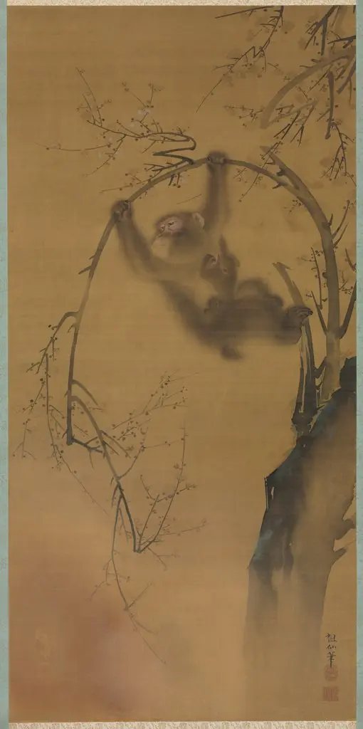 Monkeys in a Cherry Tree; Monkeys on a Rock Ledge
