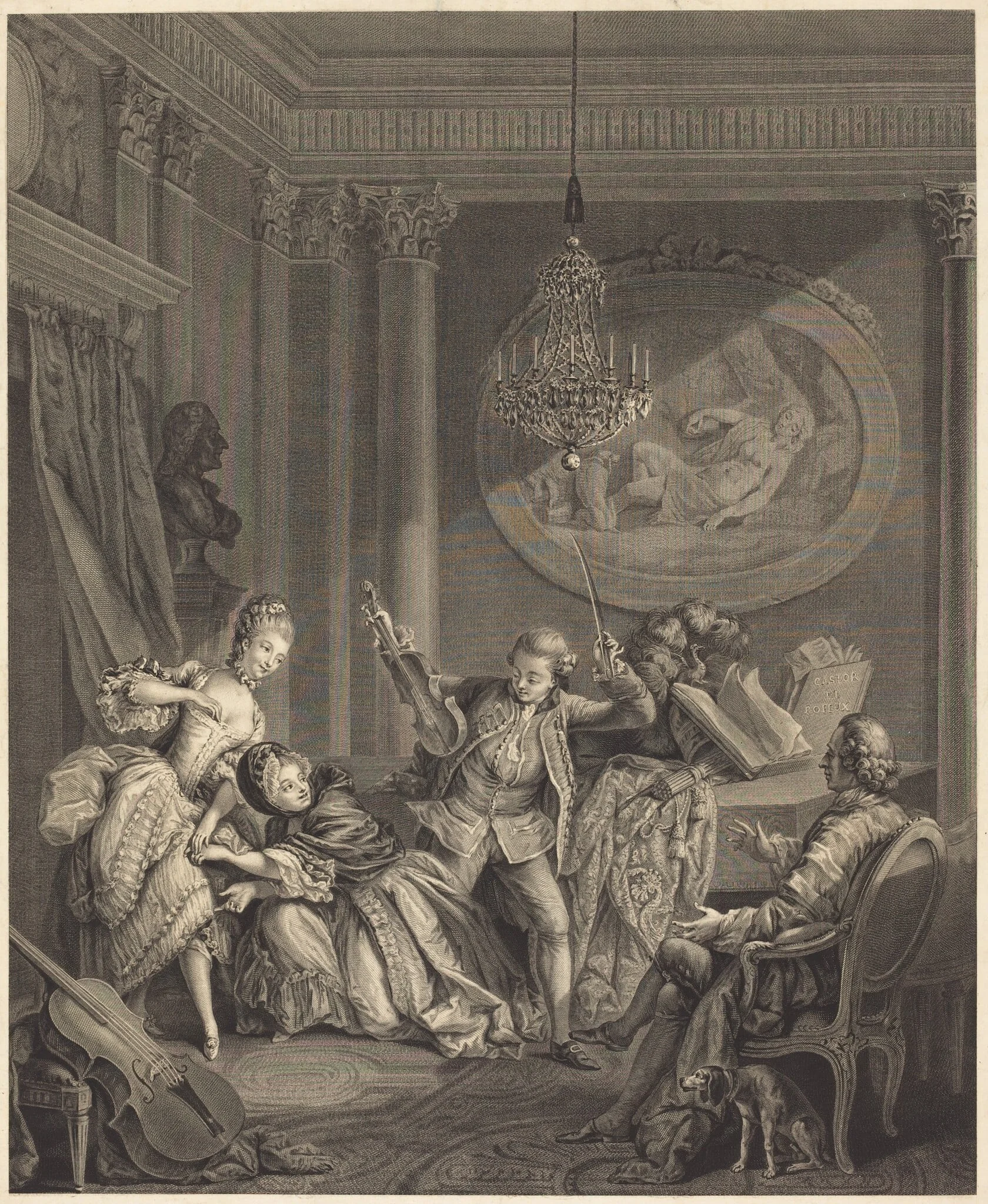Le chemin de la fortune, by Nicolas Joseph Voyez, ink, 1778
