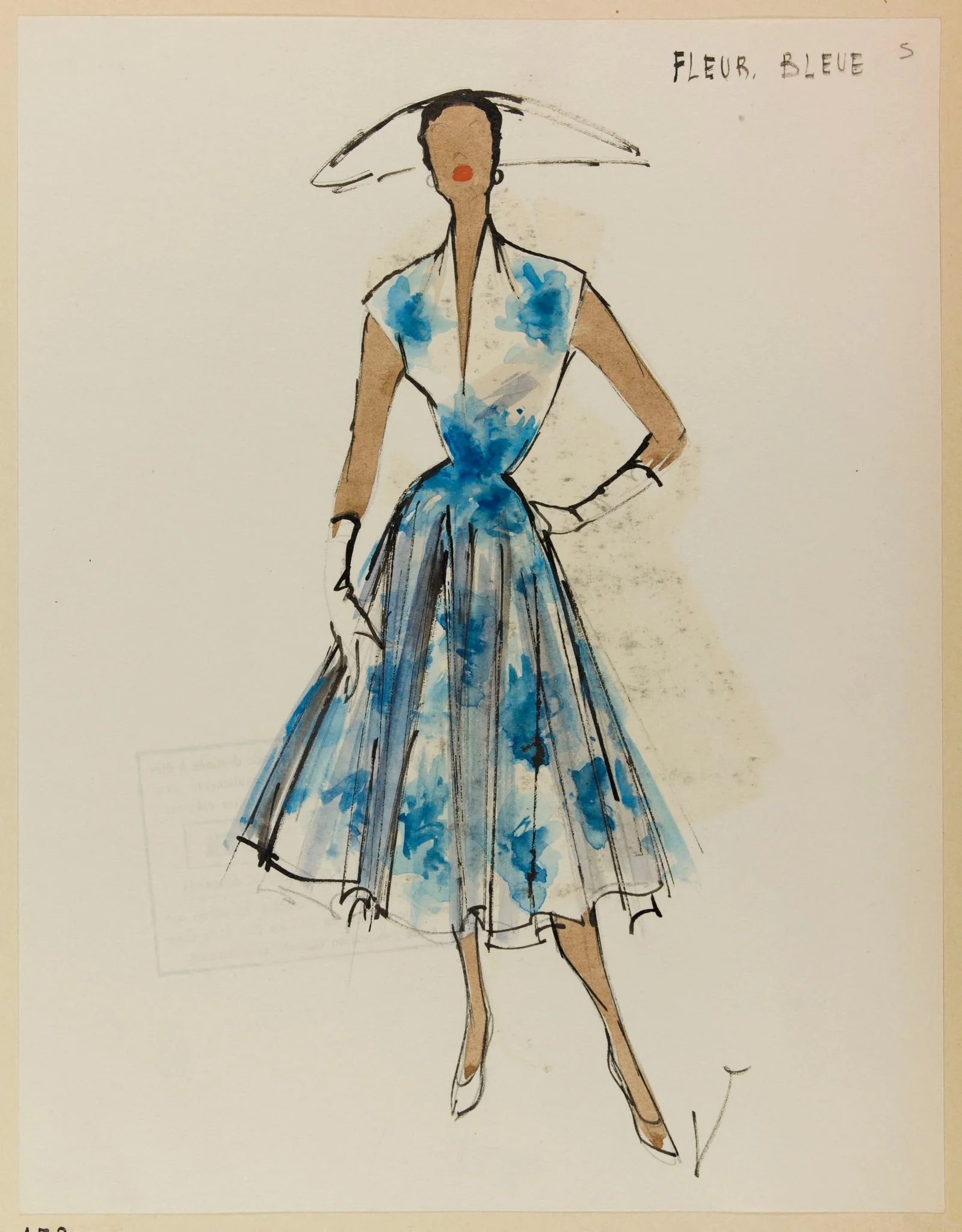 Fleur bleue, by Marie-Louise Carven, 1953