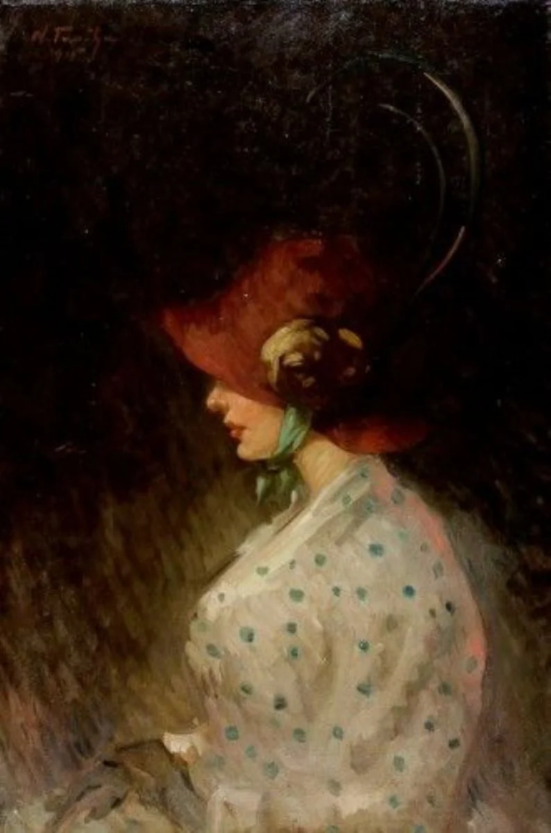 Portret de femeie din profil