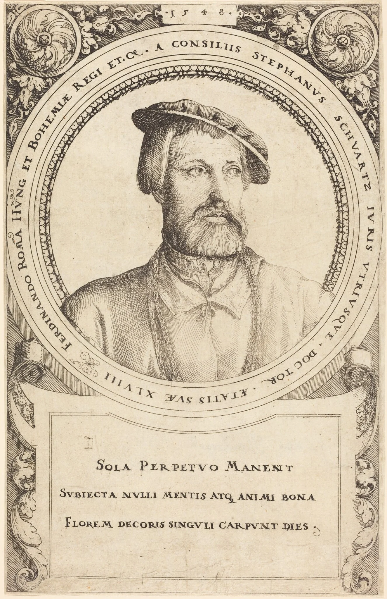 Doctor Stephen Schwartz, by Augustin Hirschvogel, ink, 1548