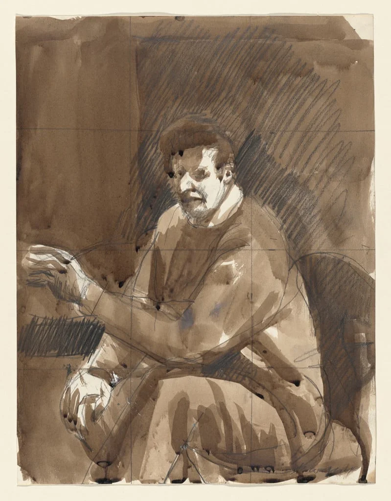 Untitled, by Paul Georges, graphite, 1964