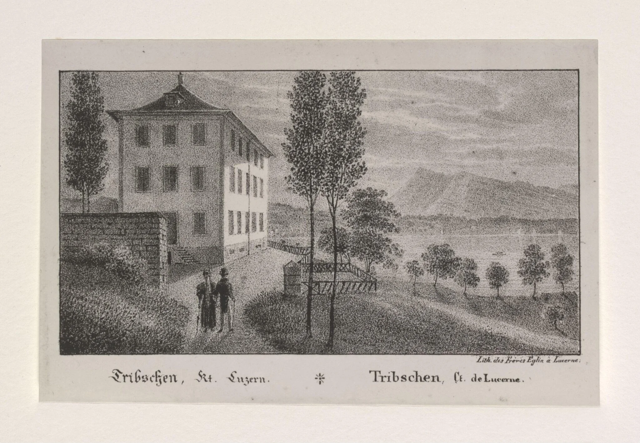 Lithograph des Freres a Lucerne, by Unknown, 1850