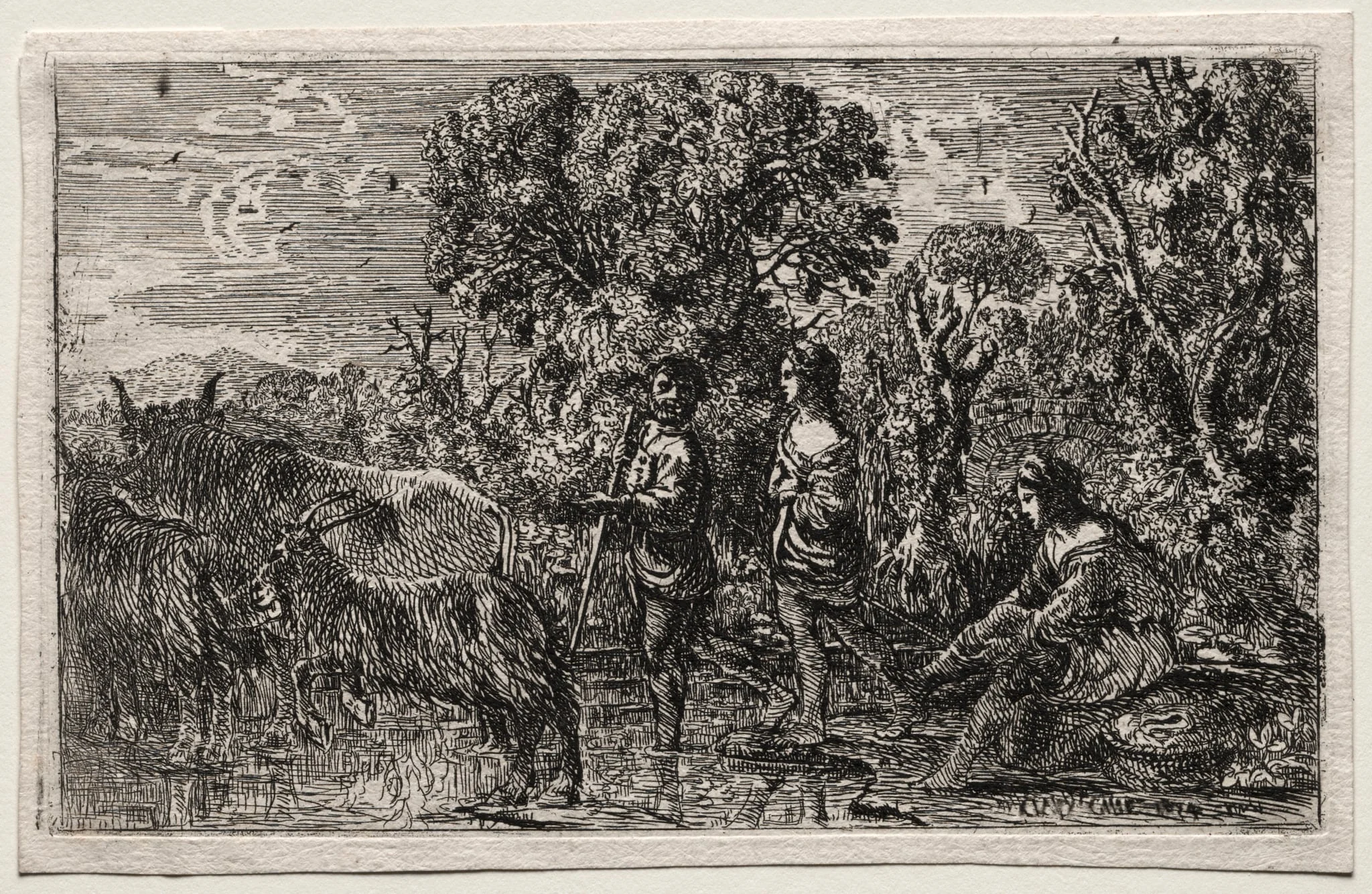 Le Passage du gué, by Claude Lorrain, 1634