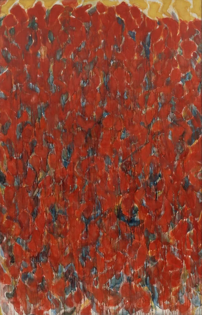 Untitled, by Sam Francis, oil, 1953