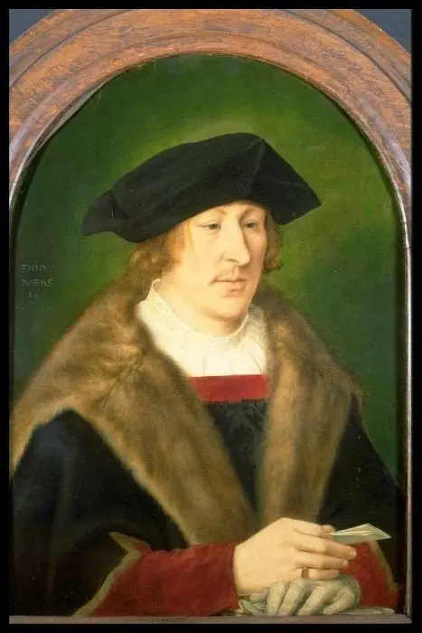 Portrait of a man with a letter in his hand