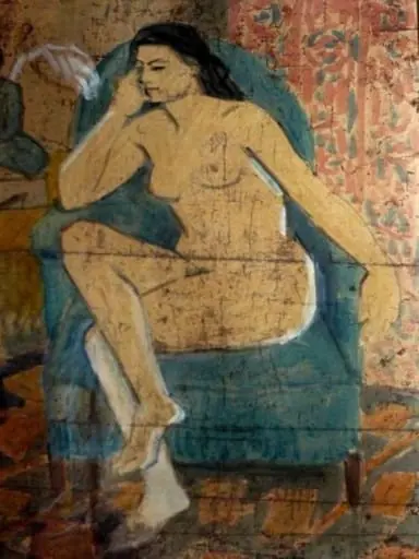 Nud în fotoliu